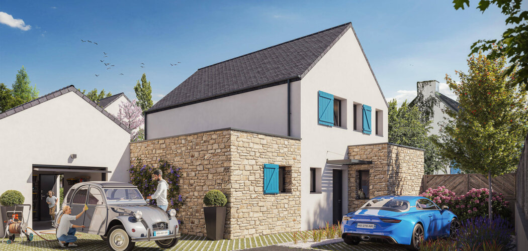 Programme immobilier neuf Le Clos des saules - Arzon : Maisons T3–T5 avec terrasses, jardins privatifs et proximité cœur de ville (56640) - Référence : 12653