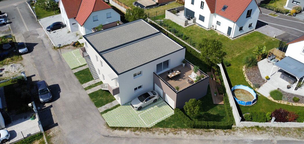 Programme immobilier neuf Duo CCMI Eschbach - Aschbach cadre résidentiel proche Haguenau (67250) - Référence : 13908