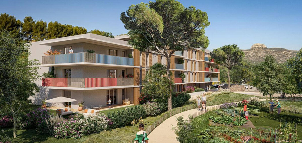Programme immobilier neuf LES ECOLINES - Aubagne : appartements neufs du studio au 5 pièces à 1,5 km du centre-ville (13400) - Référence : 14423