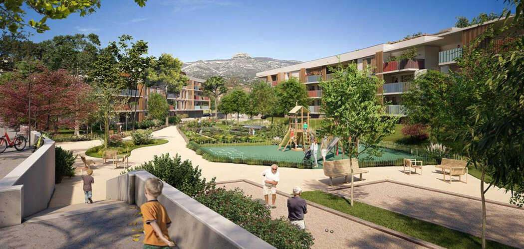 Programme immobilier neuf LES ECOLINES - Aubagne : appartements neufs du studio au 5 pièces à 1,5 km du centre-ville (13400) - Référence : 14423