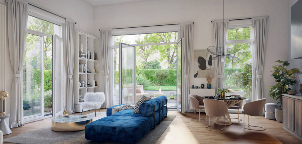 Programme immobilier neuf JARDINS DU LANDY -  Aubervilliers : appartements neufs du studio au 4 pièces proche du canal Saint-Denis (93300) - Référence : 15559