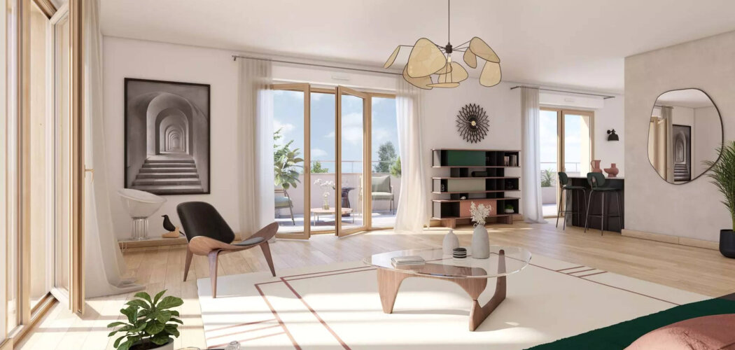 Programme immobilier neuf LES TERRASSES CLAUDEL - LES TERRASSES CLAUDEL - TR1 Collectifs Libre - Aubervilliers : appartements neufs du studio au 5 pièces à 2 pas du métro 7 (93300) - Référence : 15400