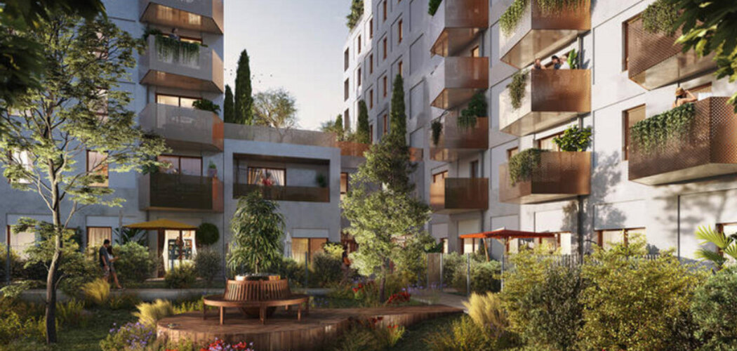 Programme immobilier neuf Infinity - Aubervilliers, appartements neufs et jardin central à deux pas du métro 12 (93300) - Référence : 15936