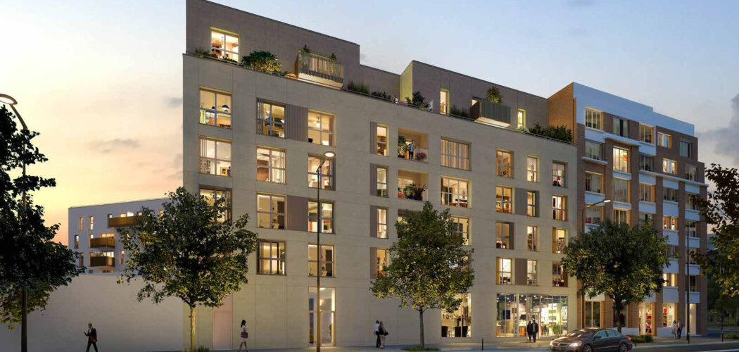 Programme immobilier neuf 54 République - Aubervilliers : Appartements studio–T4 avec balcons, digicode et proximité parc Stalingrad (93300) - Référence : 14464
