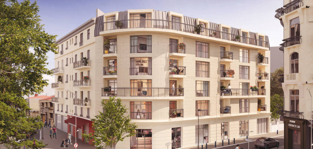 Programme immobilier neuf Le Vaillant - Aubervilliers : Appartements T2–T4 avec loggias, double vitrage et proximité centre-ville (93300) - Référence : 18021