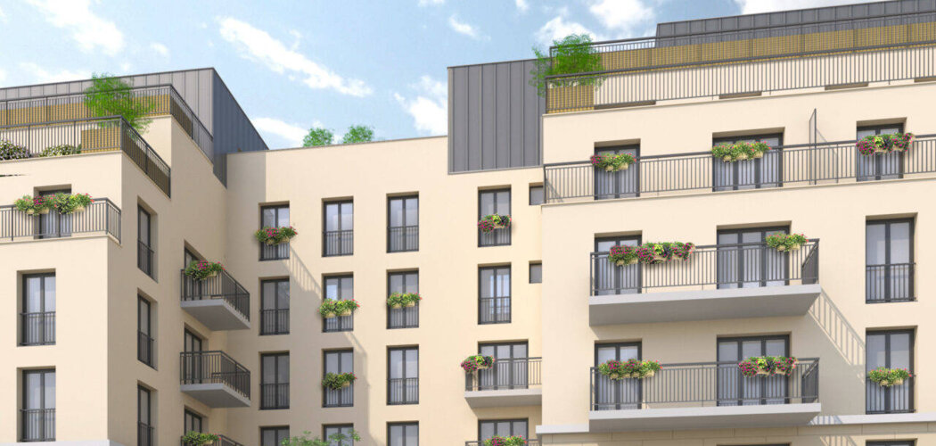 Programme immobilier neuf Les Terrasses du Canal - Aubervilliers proche métro 12 et future ligne 15 (93300) - Référence : 16351