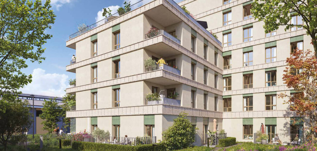 Programme immobilier neuf PASSERELLE DU CHEMIN VERT - Aubervilliers proche métro ligne 12 et future ligne 15 (93300) - Référence : 16269
