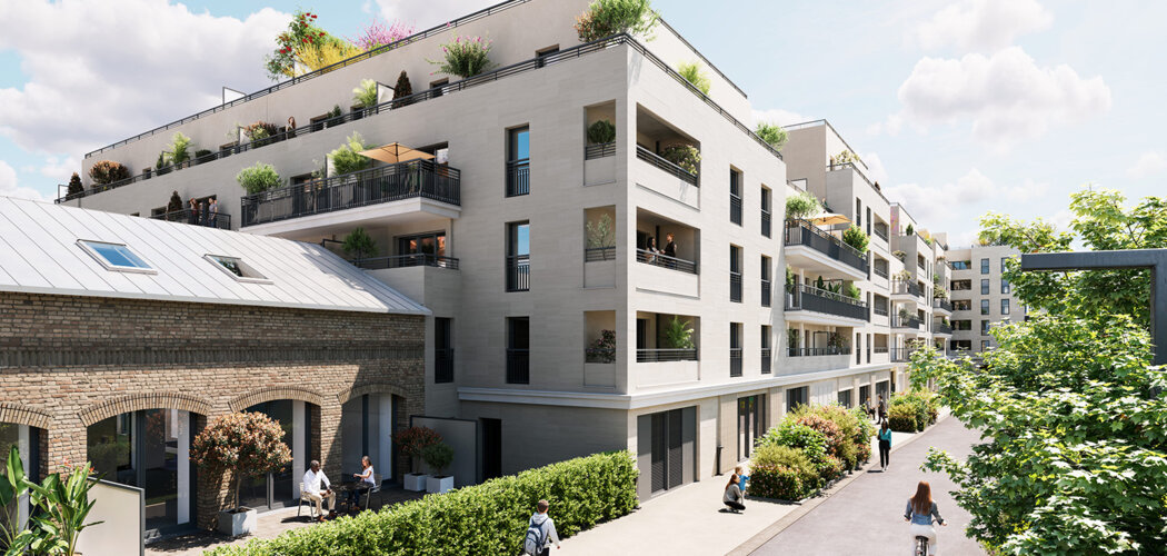 Programme immobilier neuf COUR PIVERT - Aubervilliers résidence verdoyante proche du métro ligne 7 (93300) - Référence : 18115