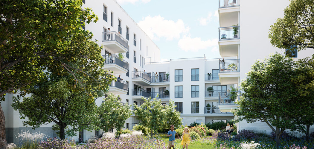 Programme immobilier neuf COUR PIVERT - Aubervilliers résidence verdoyante proche du métro ligne 7 (93300) - Référence : 18115