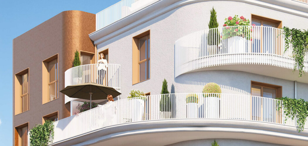 Programme immobilier neuf Icone (93) - Aubervilliers vivre proche métro M7 M12 dans un quartier en renouveau (93300) - Référence : 17010