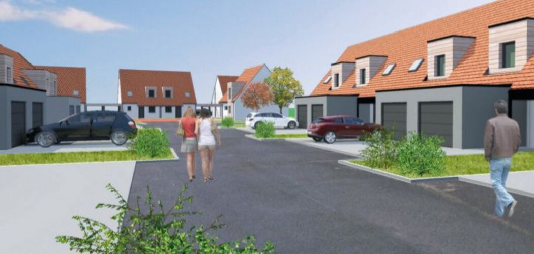 Programme immobilier neuf LE VERT CLOS - Aubry-du-Hainaut : 3 maisons T4 contemporaines avec garage près de l’axe Lille-Valenciennes (59494) - Référence : 13878
