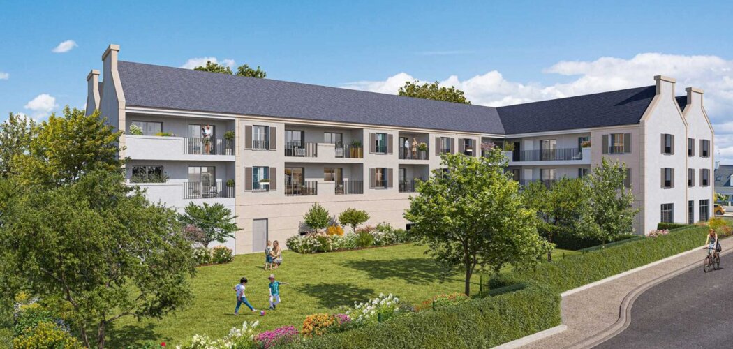 Programme immobilier neuf Le Clos Ty Guen - Auray : appartements neufs 2 à 4 pièces à 20 min des plages de Carnac (56400) - Référence : 15662