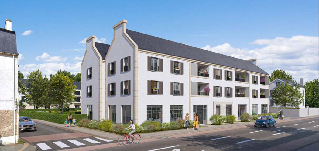 Programme immobilier neuf Le Clos Ty Guen - Auray : appartements neufs 2 à 4 pièces à 20 min des plages de Carnac (56400) - Référence : 15662