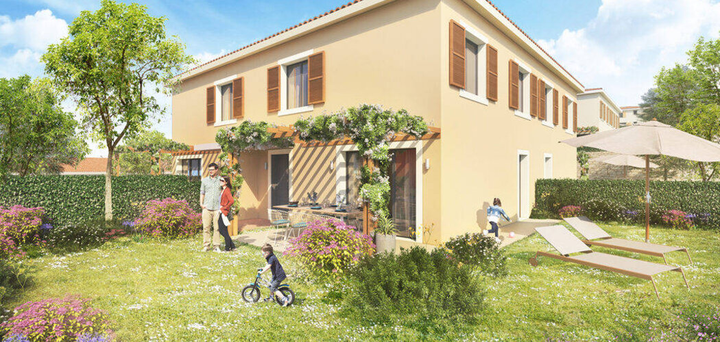 Programme immobilier neuf LES HAUTS D'AURIBEAU - Auribeau-sur-Siagne : maisons neuves 4 pièces entre calme et verdure (06810) - Référence : 9929