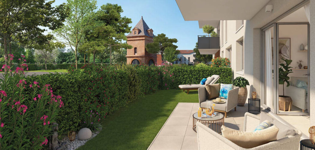 Programme immobilier neuf LA COLOMBIERE - Aussonne : Appartements T2–T5 avec terrasses, parking aérien et proximité centre-ville (31840) - Référence : 7079