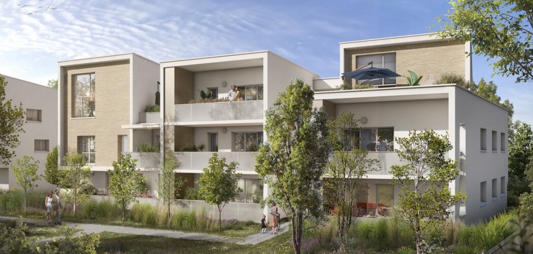 Programme immobilier neuf Gaïa - Auzeville-Tolosane : Appartements T2–T5 avec terrasses, parking sécurisé et proximité côteaux (31320) - Référence : 14791