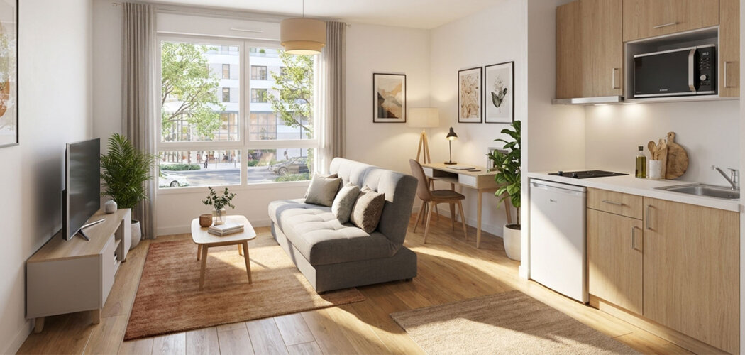 Programme immobilier neuf Matrice - Avrillé investissement locatif meublé proche tramway A (49240) - Référence : 17571