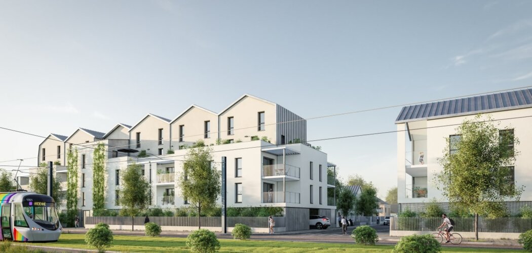 Programme immobilier neuf KENNEDY - Avrillé : maisons et appartements neufs du studio au 5 pièces au pied du tramway (49240) - Référence : 15179