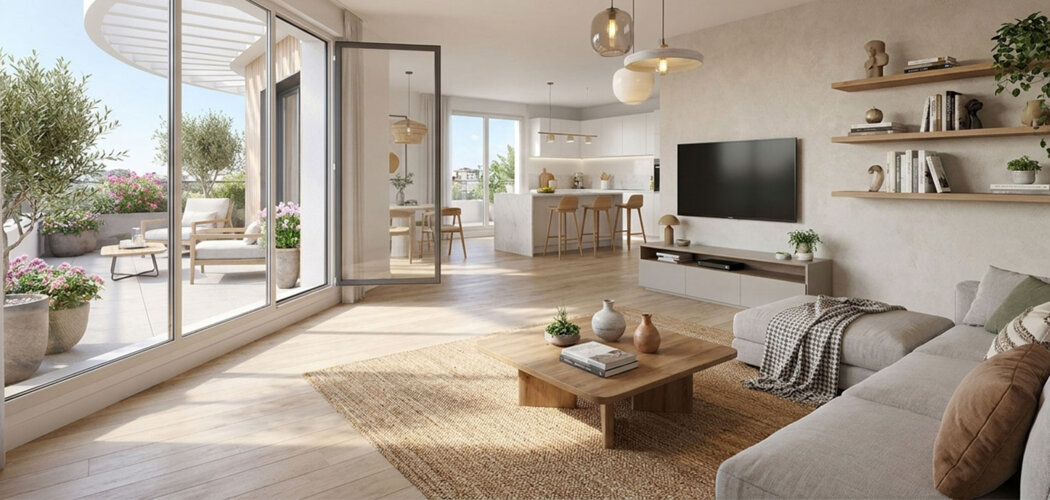 Programme immobilier neuf ELISA - Genèse et Racine - Prix Maitrisés - Avrillé quartier vivant proche tramway et bus Irigo (49240) - Référence : 17511