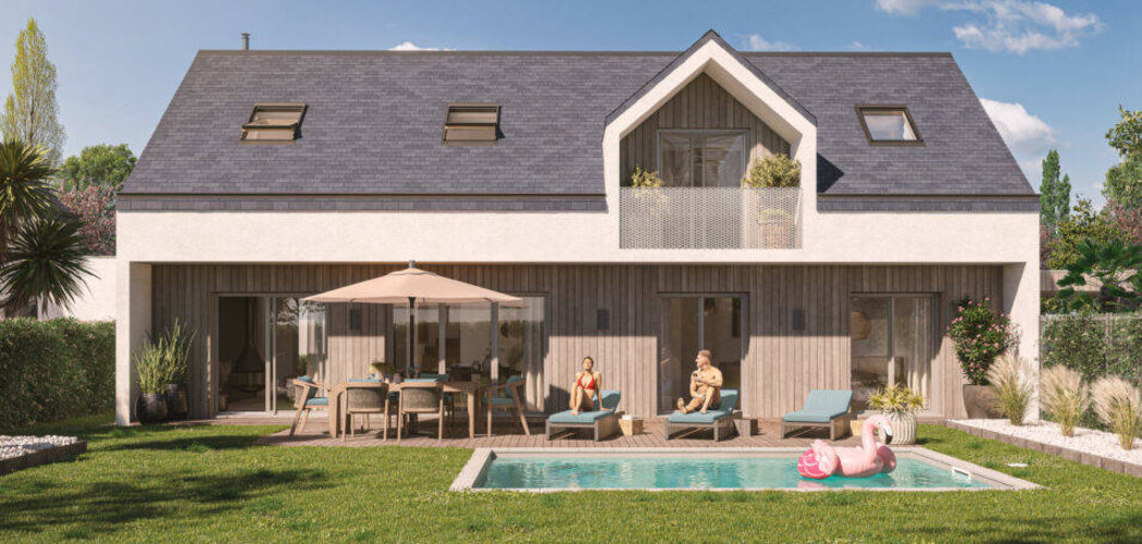 Programme immobilier neuf VILLA PORT BLANC - Baden villas familiales au centre du Golfe du Morbihan (56870) - Référence : 12035