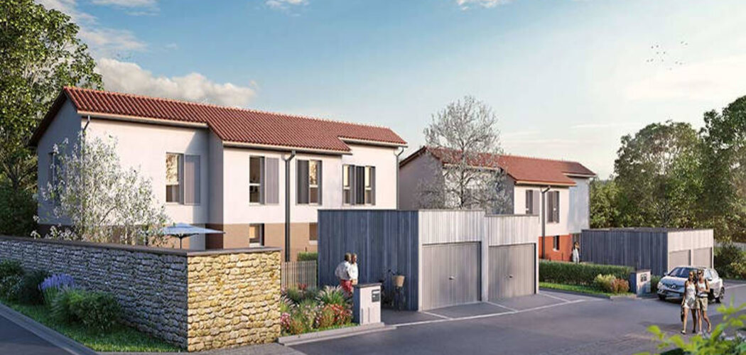 Programme immobilier neuf LES NATURELLES - Bagnols : Maisons T4–T5 avec jardins, terrasses et cadre naturel au cœur du Beaujolais (69620) - Référence : 3607
