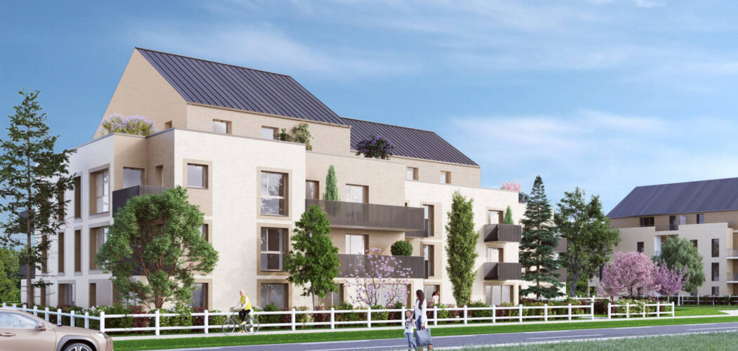 Programme immobilier neuf Épopée - Bayeux : appartements neufs T2–T3 dans un cadre verdoyant à 30 min des plages (14400) - Référence : 10331