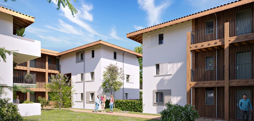 Programme immobilier neuf XOKO FERDEA - Bayonne : appartements neufs du 2 au 4 pièces en quartier Saint Léon (64100) - Référence : 15141