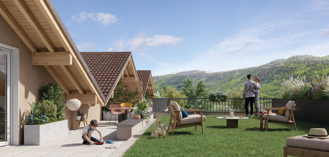 Programme immobilier neuf Bô-Salève - Beaumont : résidence neuve à 30 min en bus du Léman Express (74160) - Référence : 16154