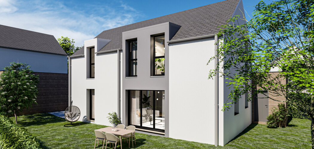 Programme immobilier neuf Le Domaine de Kergroix - Belz Kergo : 9 maisons neuves pour investissement locatif, jardins privatifs jusqu’à 357 m² (56550) - Référence : 10965