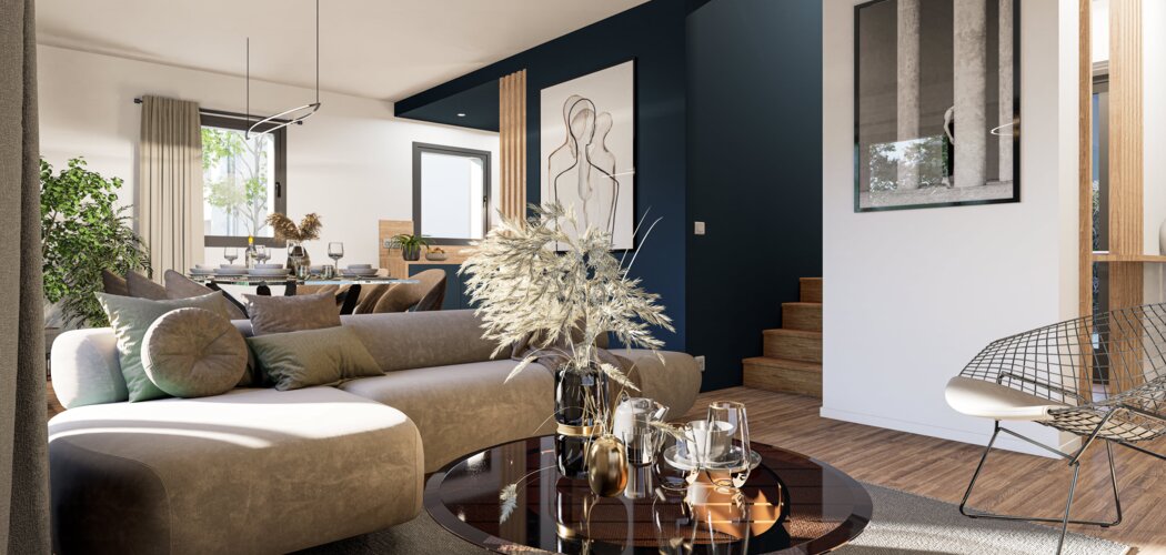 Programme immobilier neuf Le Domaine de Kergroix - Belz Kergo : 9 maisons neuves pour investissement locatif, jardins privatifs jusqu’à 357 m² (56550) - Référence : 10965
