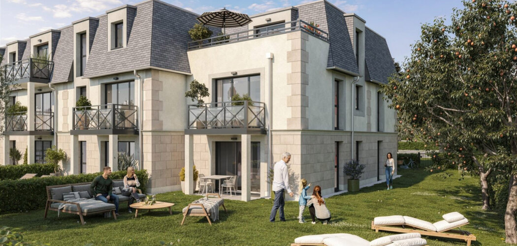 Programme immobilier neuf Les Loges de Clairefontaine - Benerville-sur-Mer à proximité de la plage (14910) - Référence : 14460