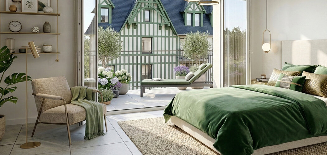 Programme immobilier neuf VILLAS GABRIEL 1 - Benerville-sur-Mer proche Deauville à 300 m de la plage (14910) - Référence : 14059