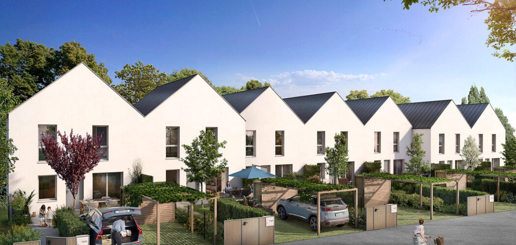 Programme immobilier neuf Résidence Bridge Avenue - Bénouville : Maisons T4 et appartements T2–T3 avec terrasses, jardins et stationnements proche du canal (14970) - Référence : 11980
