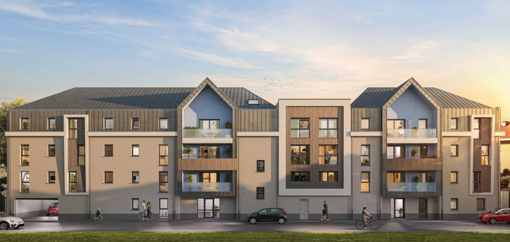 Programme immobilier neuf LES SALINES - Berck : 28 appartements neufs du 2 au 4 pièces à 500m de la plage (62600) - Référence : 15038