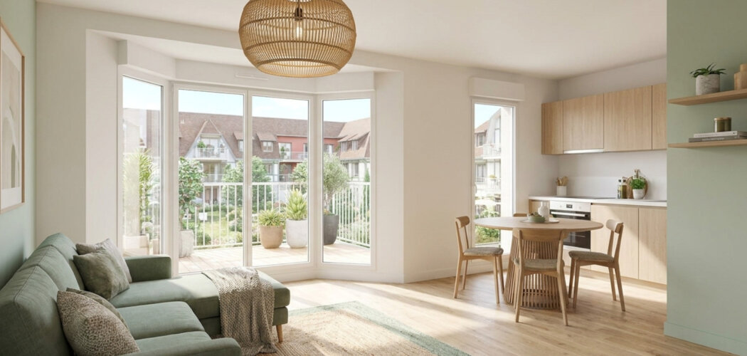 Programme immobilier neuf Cottage - Berck : Appartements T2–T3 avec terrasses, jardins privatifs et proximité centre-ville (62600) - Référence : 14500