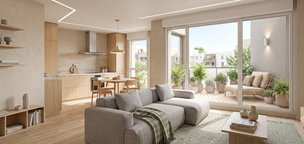 Programme immobilier neuf L'ECOUFLE - Berck : Appartements T2–T4 avec terrasses, parking sécurisé et proximité centre et plage (62600) - Référence : 14685