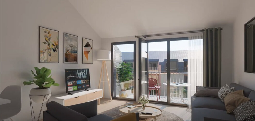 Programme immobilier neuf Cerfs volants - Berck : résidence senior en centre-ville à proximité de la plage, 120 logements meublés (62600) - Référence : 18025