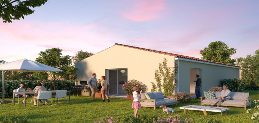 Programme immobilier neuf DOMAINE DES COTEAUX - Bessières : Maisons T4 avec jardins, stationnements et climat méditerranéen aux portes de Toulouse (31660) - Référence : 5496