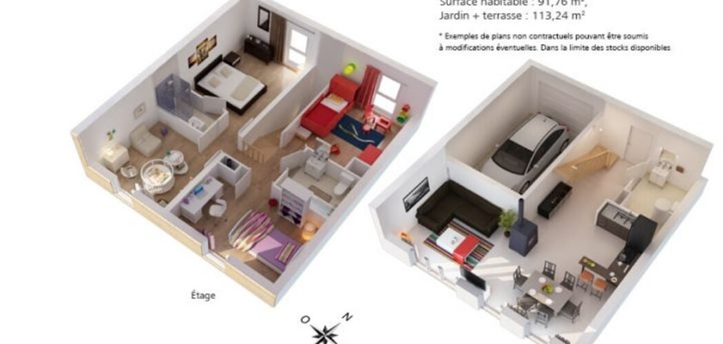 Programme immobilier neuf Bétheny - Bétheny : 45 maisons T3–T5 en ossature bois avec jardins et économies d’énergie
 (51450) - Référence : 11992