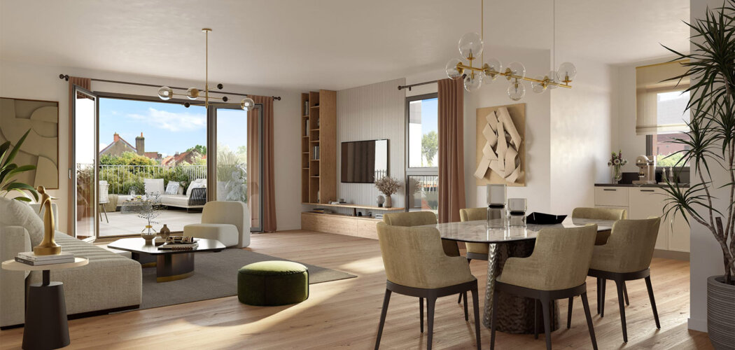 Programme immobilier neuf L'AVANT-SCENE - Béthune : appartements neufs T2–T4 à 5 min du centre-ville (62400) - Référence : 15716