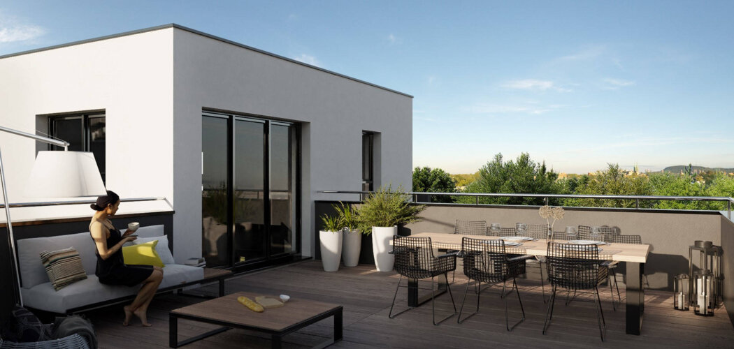 Programme immobilier neuf Les DUOS des POTIERS - Betschdorf : appartements neufs Duo avec jardin ou terrasse près du cœur de bourg (67660) - Référence : 7337