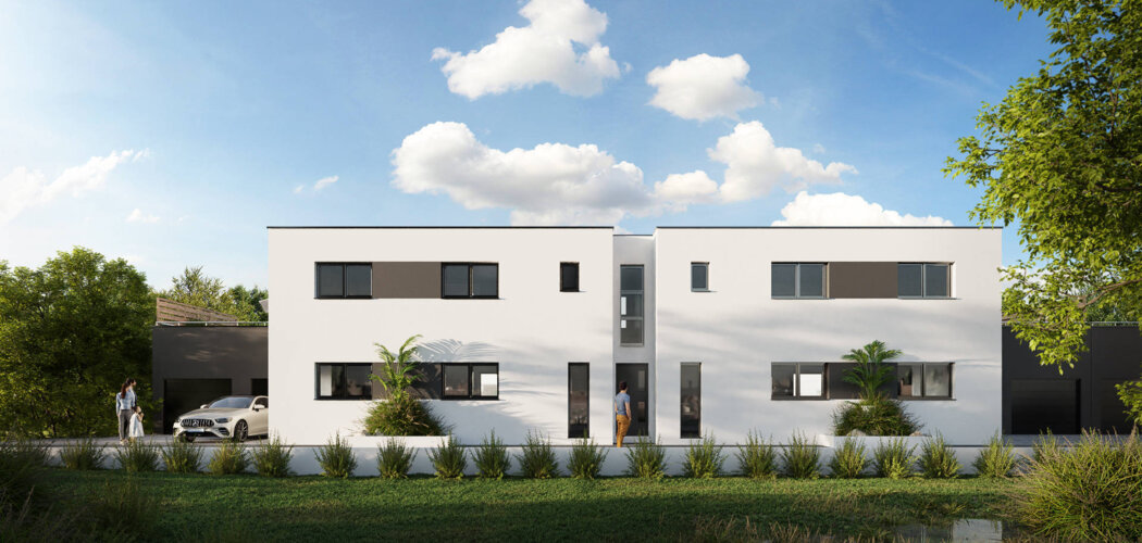 Programme immobilier neuf Les DUOS des POTIERS - Betschdorf : appartements neufs Duo avec jardin ou terrasse près du cœur de bourg (67660) - Référence : 7337