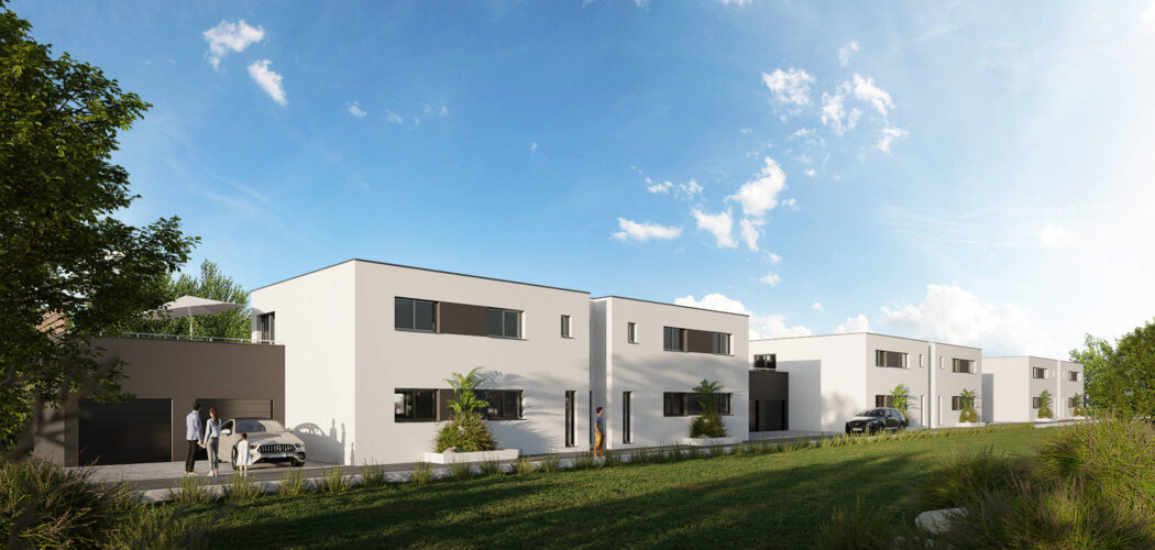 Programme immobilier neuf Les DUOS des POTIERS - Betschdorf : appartements neufs Duo avec jardin ou terrasse près du cœur de bourg (67660) - Référence : 7337