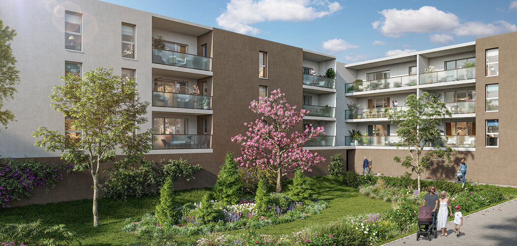 Programme immobilier neuf OSMOSE - Béziers : 69 appartements neufs T2–T4 à 5 min des Arènes (34500) - Référence : 15097