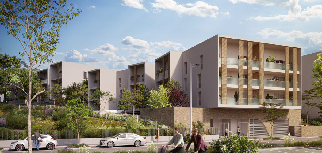 Programme immobilier neuf Les CINQ SENS - Béziers : appartements et maison neuve du studio au 4 pièces en quartier Courondelle (34500) - Référence : 15092