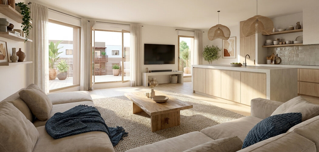 Programme immobilier neuf LOU MEA - Béziers appartements neufs du 2 au 4 pièces à Garissou (34500) - Référence : 18526