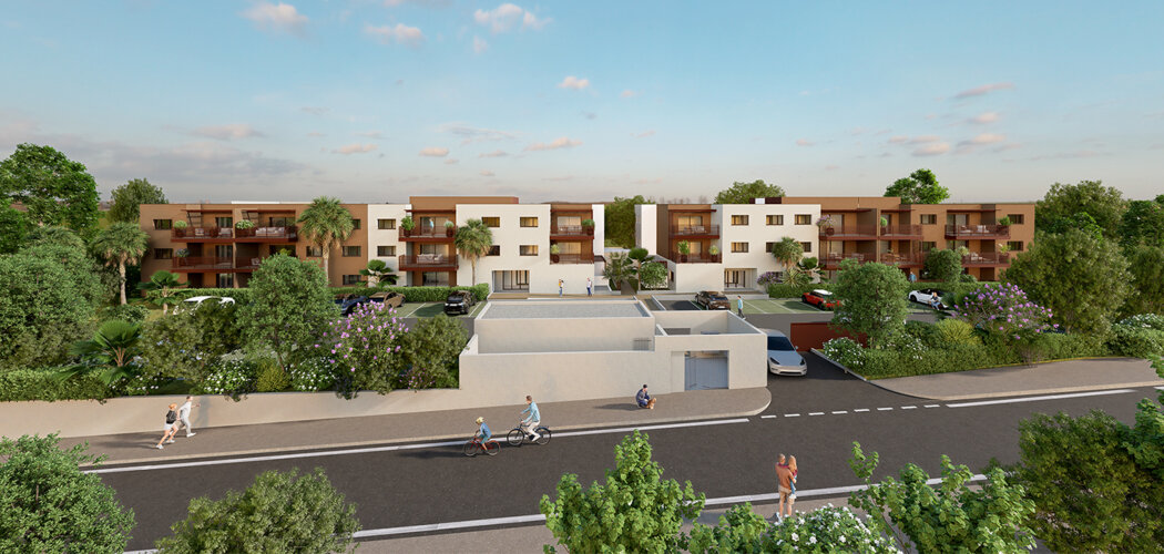 Programme immobilier neuf LOU MEA - Béziers appartements neufs du 2 au 4 pièces à Garissou (34500) - Référence : 18526