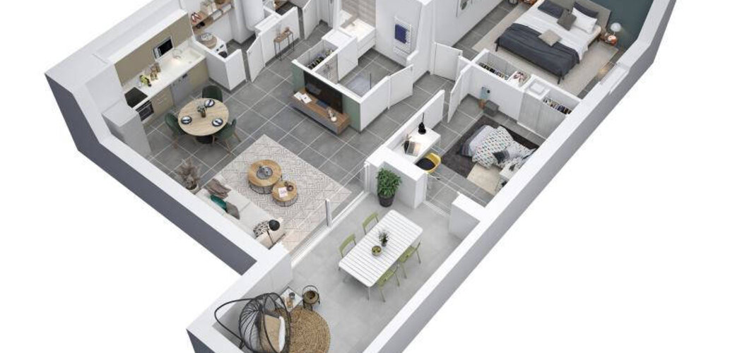 Programme immobilier neuf Egérie - Béziers : appartements neufs du 2 au 4 pièces proche du centre historique (34500) - Référence : 15093