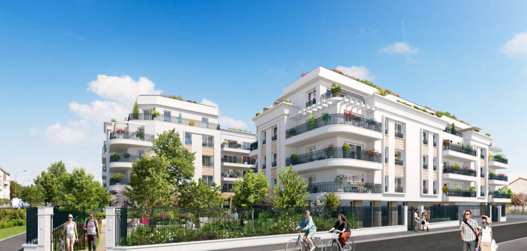 Programme immobilier neuf Square Art Déco - Bezons : Appartements T2–T4 avec terrasses, balcons et proximité La Défense (95870) - Référence : 17171
