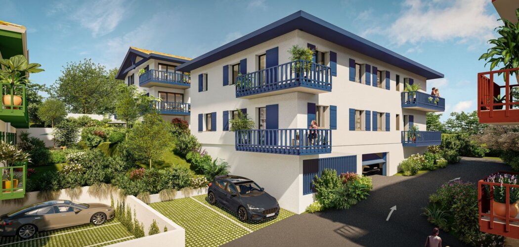 Programme immobilier neuf Herrixka - Bidart : appartements neufs du 2 au 5 pièces proche des plages (64210) - Référence : 15110